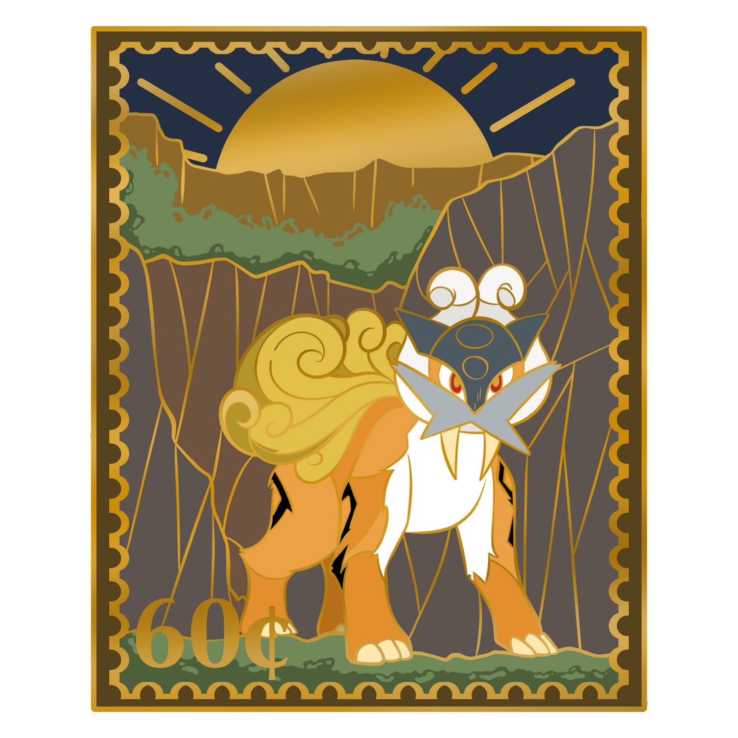 Shiny Raikou Stamp Pin | May 2025 Reward