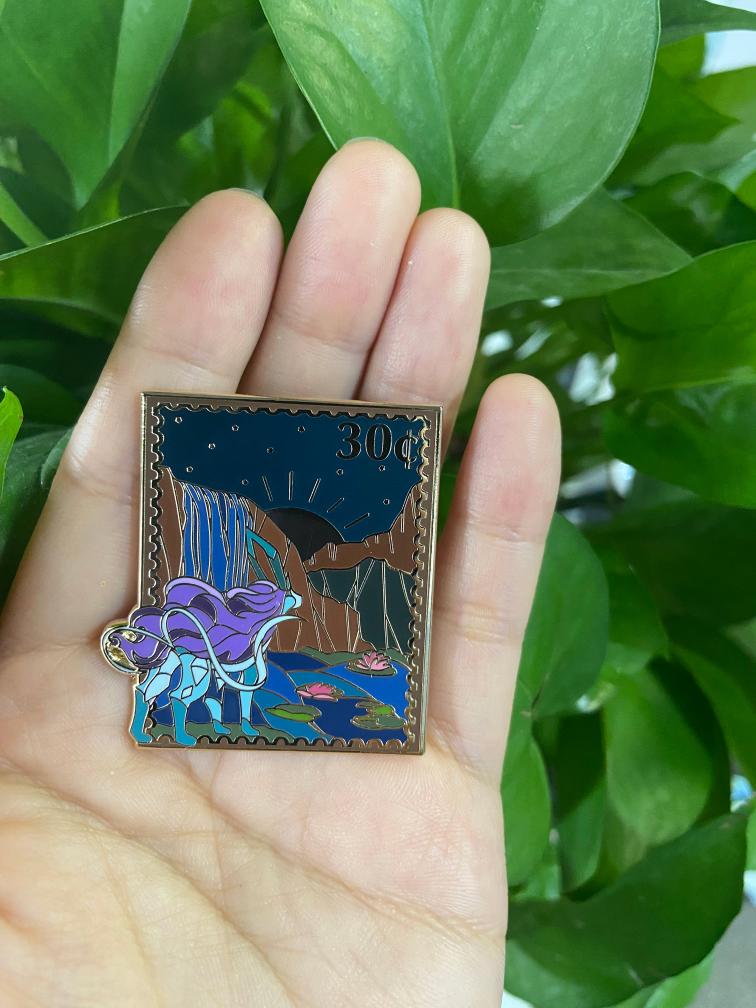 Suicune Stamp Pin
