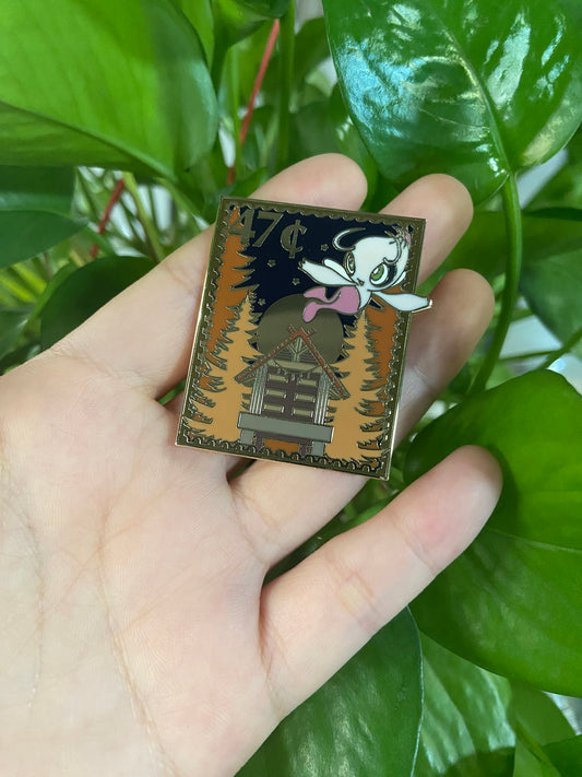 Shiny Celebi Stamp Enamel Pin