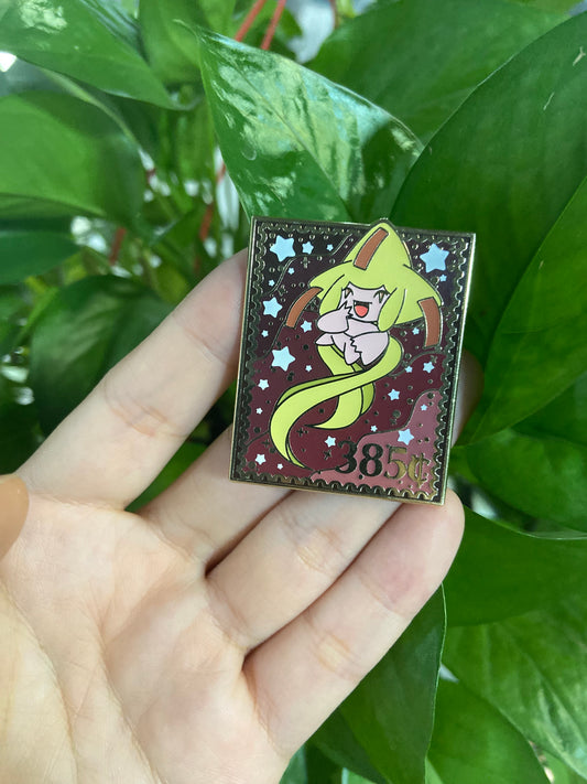 Jirachi Stamp Enamel Pin