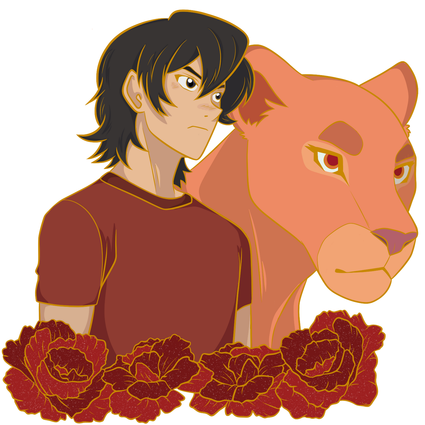 Keith & Red Enamel Pin [Preorder- Ships November]