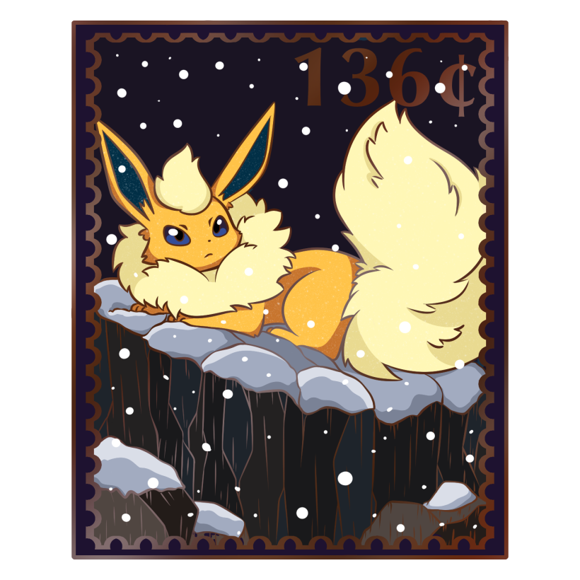 Shiny Flareon Stamp Enamel Pin [Ships November]