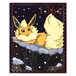Shiny Flareon Stamp Enamel Pin [Ships November]