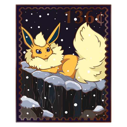 Shiny Flareon Stamp Enamel Pin [Ships November]