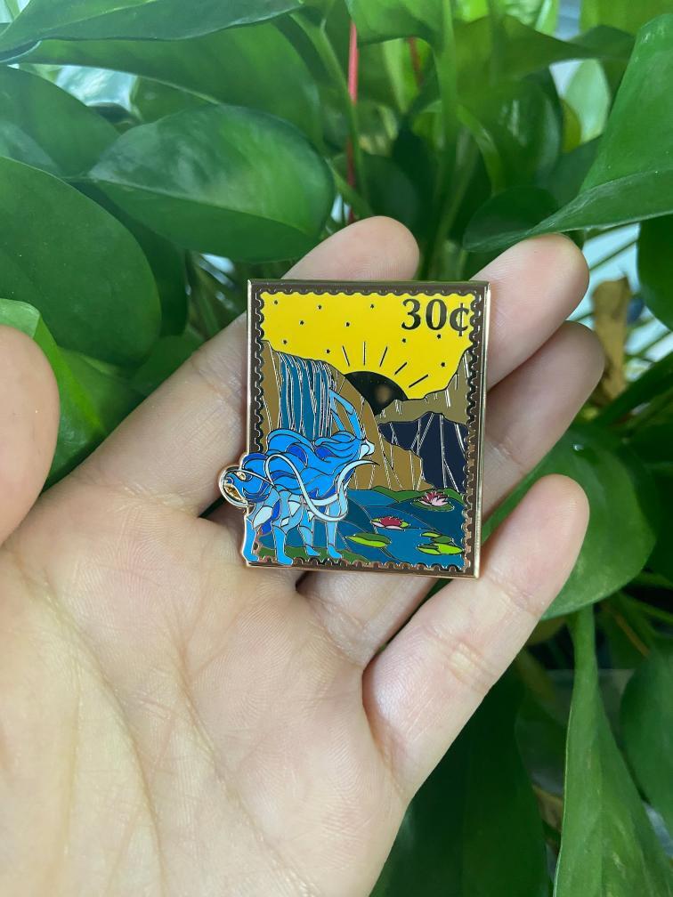 Shiny Suicune Stamp Pin | April 2025 Reward