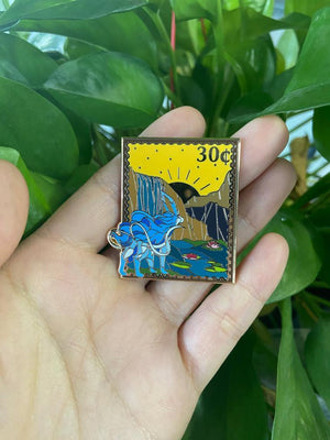 Shiny Suicune Stamp Pin | April 2025 Reward
