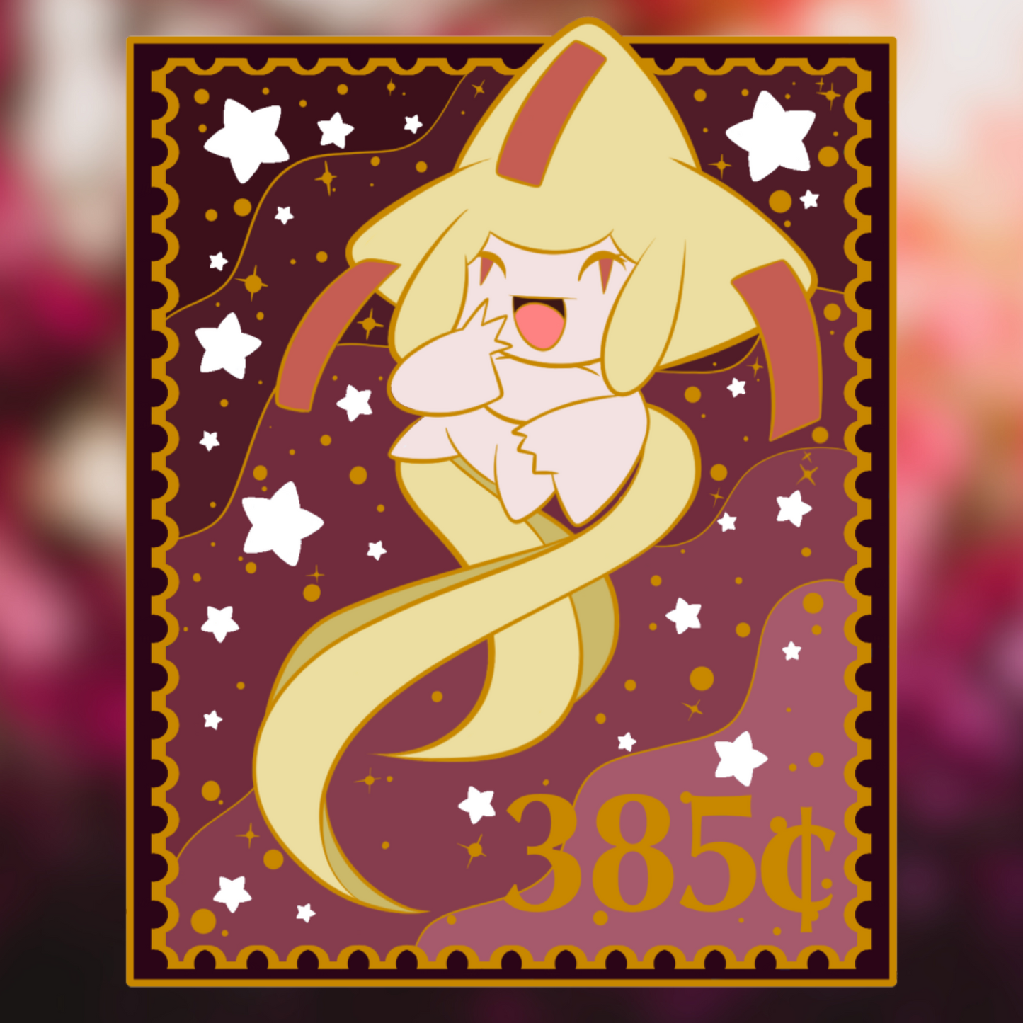 Jirachi Stamp Enamel Pin