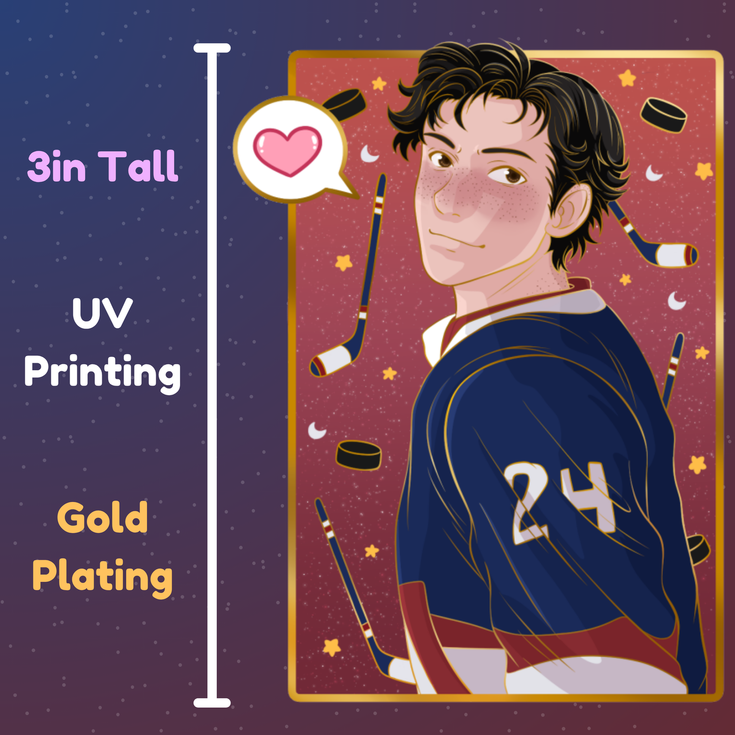 Heated Rivalry / Hollanov Enamel Pins [Preorder- Ships 5/2026]
