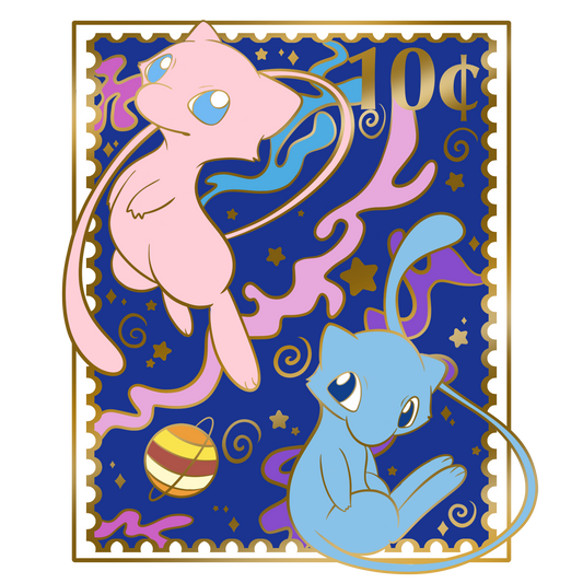 Mew Stamp Enamel Pin