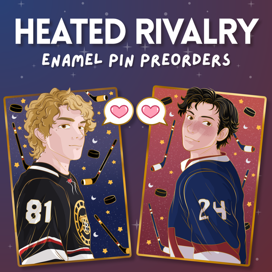 Heated Rivalry / Hollanov Enamel Pins [Preorder- Ships 5/2026]