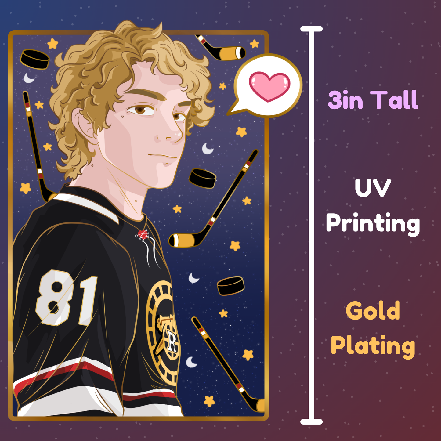 Heated Rivalry / Hollanov Enamel Pins [Preorder- Ships 5/2026]