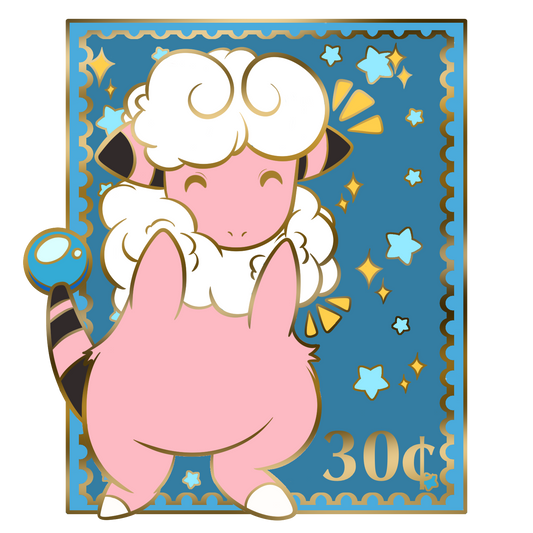 Flaaffy Stamp Enamel Pin