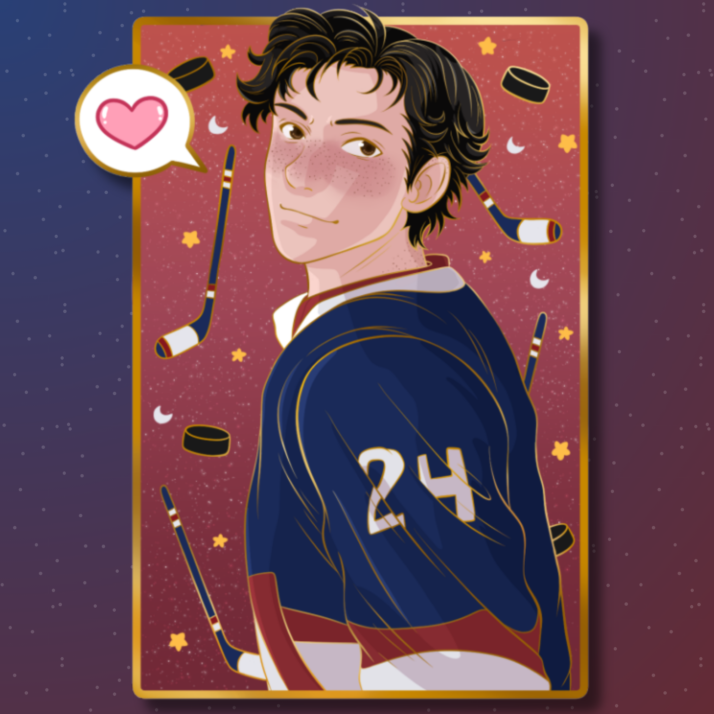 Heated Rivalry / Hollanov Enamel Pins [Preorder- Ships 5/2026]