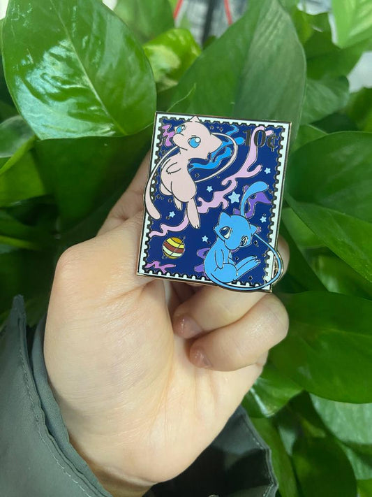 Mew Stamp Enamel Pin