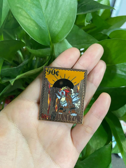 Entei Stamp Enamel Pin